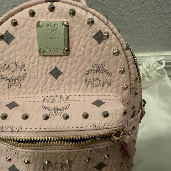 MCM Visetos Stud Mini Stark Backpack - Picture 6 of 10